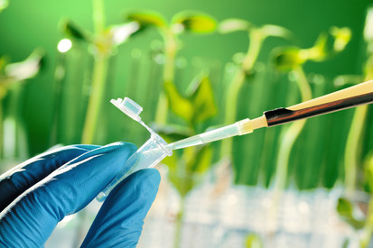 Gentechnik und Biostoffe Proberöhrchen mit Pipette