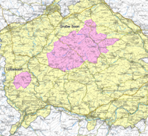 Ausschnitt aus der Übersichtskarte Naturpark Soonwald-Nahe Ausschnitt aus der Übersichtskarte Naturpark Soonwald-Nahe