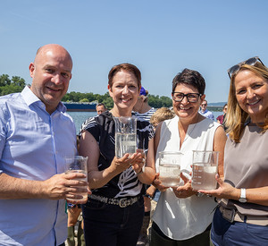 Länderübergreifender Maifischbesatz am Rhein