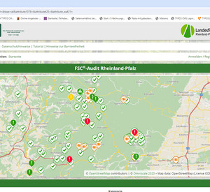 Screenshot des neuen Webportals