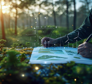 Wissenschaftliche Untersuchung im Wald