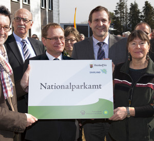 Ulrike Höfken und Reinhold Jost bei der Eröffnung des Nationalparkamtes, Foto: Konrad Funk Ulrike Höfken und Reinhold Jost bei der Eröffnung des Nationalparkamtes, Foto: Konrad Funk