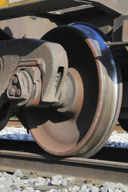 Schienenverkehrslärm Nahaufnahme Bahnrad