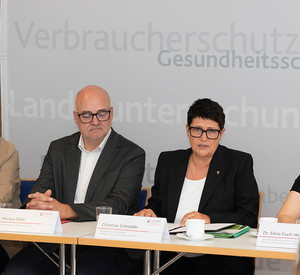Pressekonferenz mit Landwirtschaftsministerin Christine Schneider und LUA-Präsident Dr. Markus Böhl